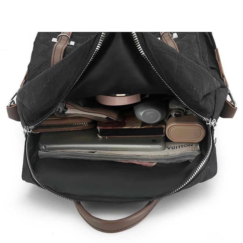 Quilted Women's Large Capacity Outdoor Backpack