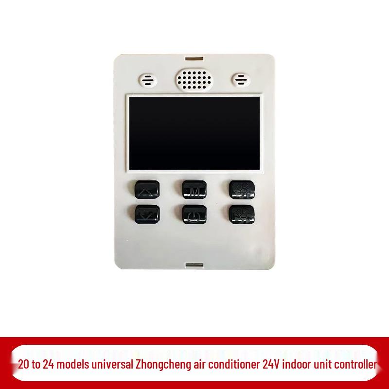 Zhongcheng Light Truck Air Conditioner Accessories: 23 Models, 24V Compressor, 12V Controller, Trim Panel, and Piping.