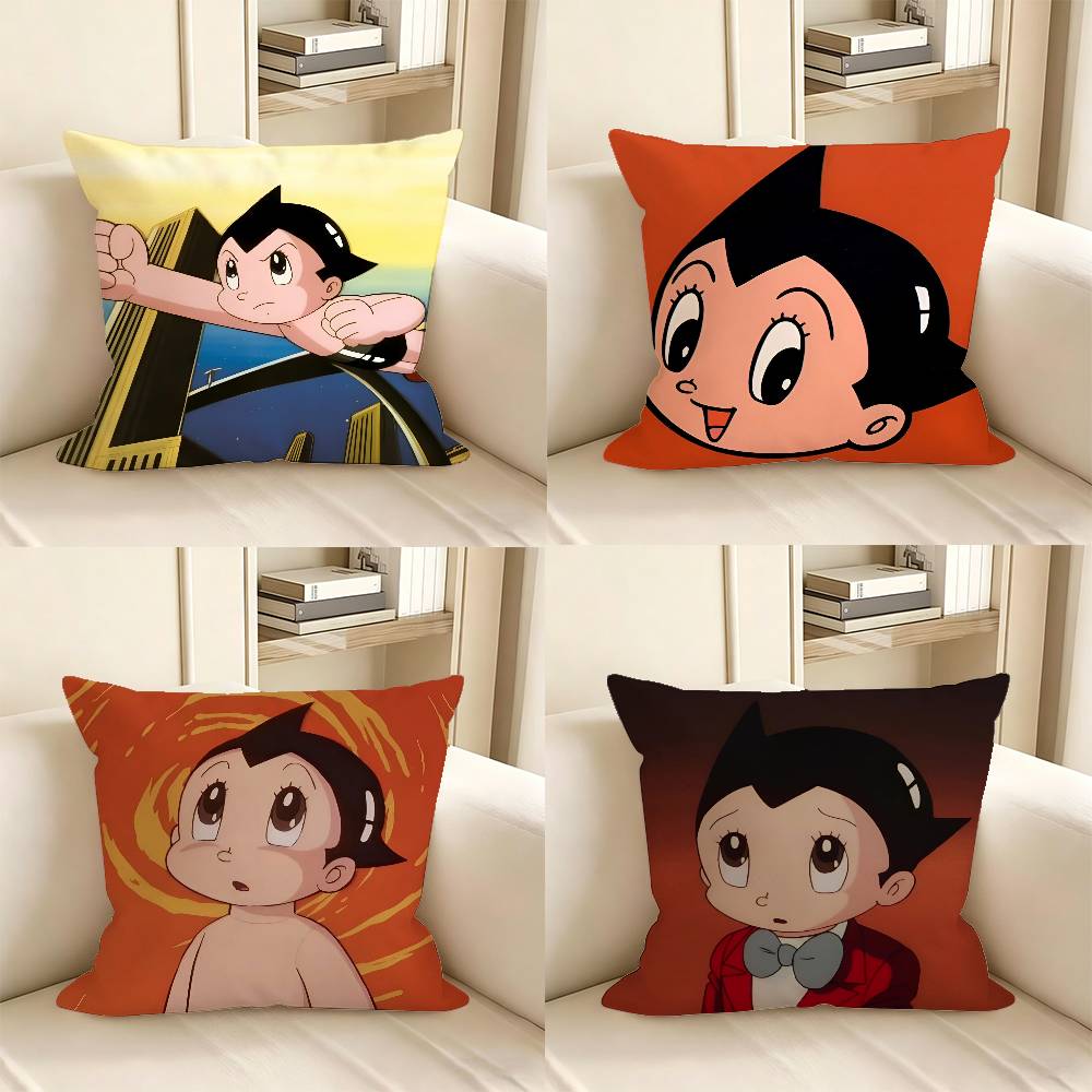 pc POPULAR ANIME Astro Boy Pillow Case Fashion Square Pillowcase Bedroom Sofa Room Ins Decoration Leisure