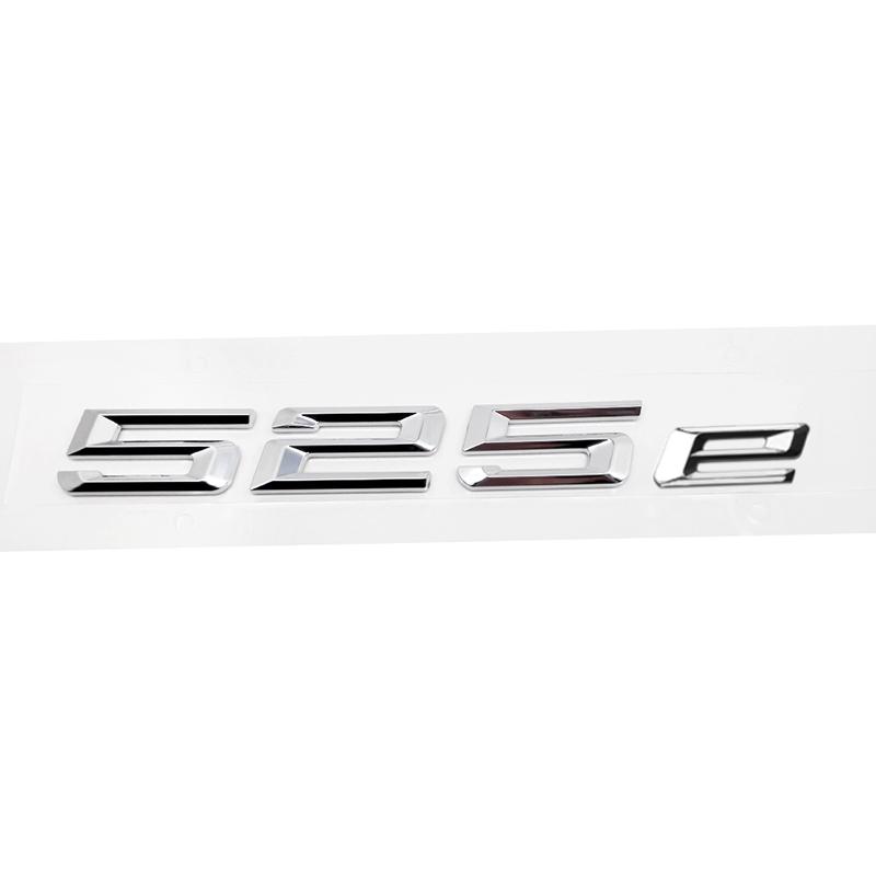 ABS Auto Kofferraum Heck Buchstaben Logo Plakette Emblem Aufkleber für BMW 5er Serie 520e 525e 528e 530e 535e 540e 550e E39 E60 E61 F10 F11 G30