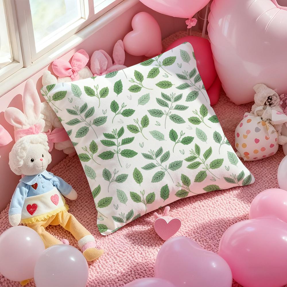 Modern style Leaf Cushion Cover Pattern Printed Pillowcase for Living Room Sofa Cushion Cover & Bedroom Decor