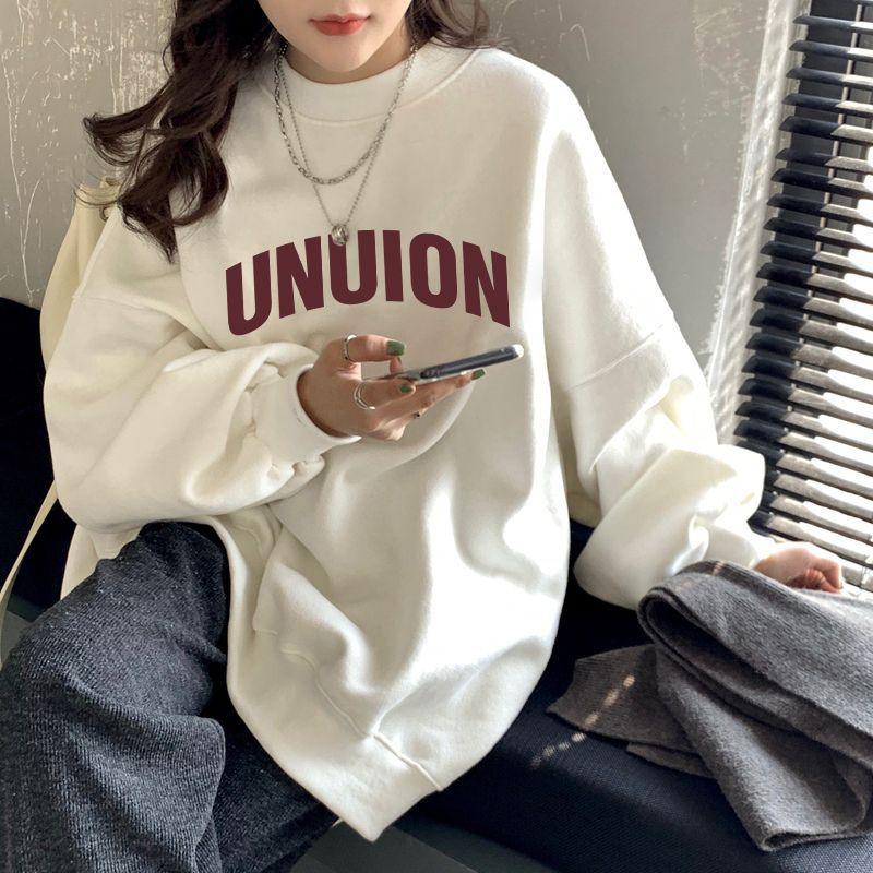 Unisex Crewneck Sweatshirt Geometric Print Casual Top Teens Early