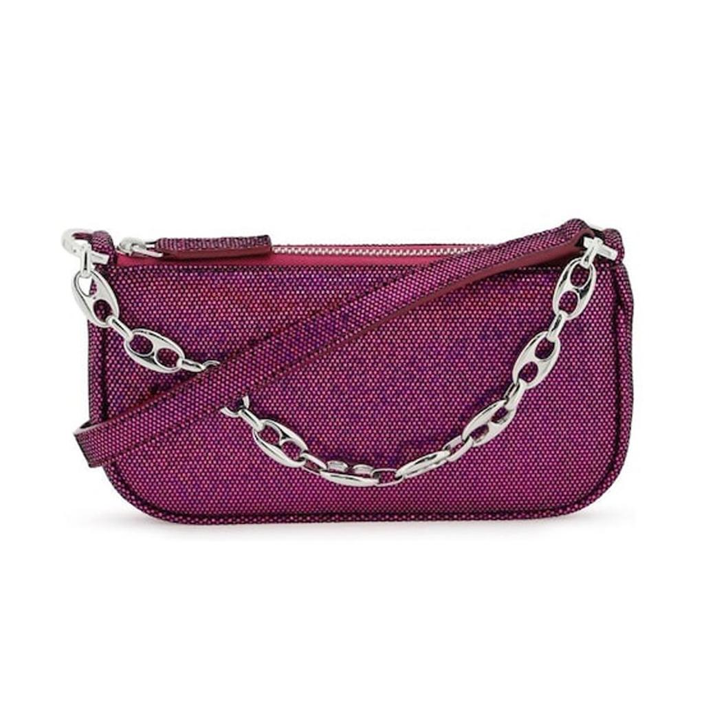 By Far Rachel 18 Zipper Closure Goat Leather Mini Handbag Women handbags Metallic-Purple 23CRMIRAFCHDDLSMA