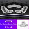 8-Piece Diamond Seat Adjustment Button Set for Mercedes-Benz New E, C200, GLC260, E300L