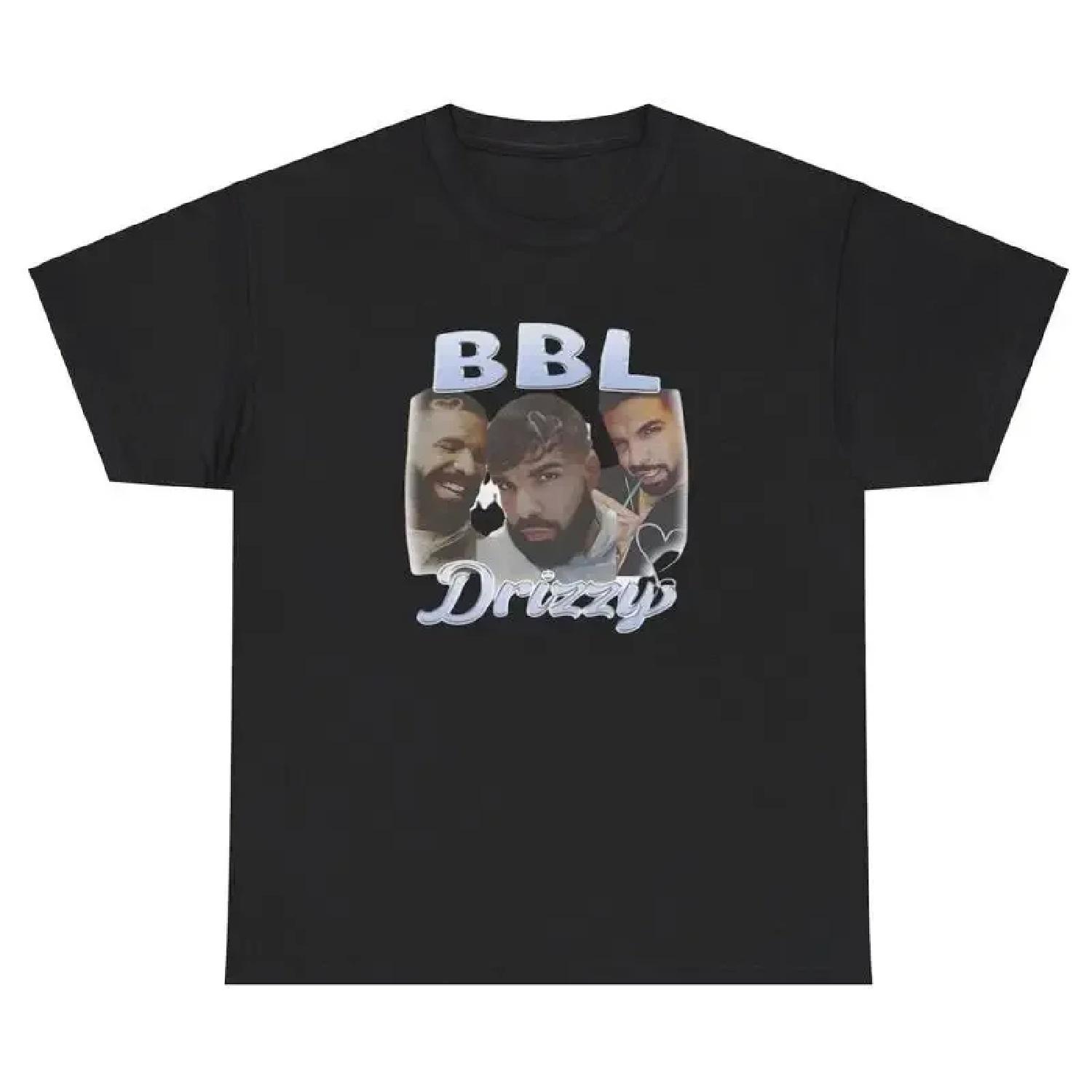 BBL Drizzy Graphic T Shirt Funny Rapper Parody Humor Gen Z Offensive Meme Tee S