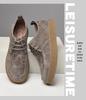 Zapatos Casuales de Cuero con Cordones de Gamuza para Hombre Europeos - Tendencia 2022