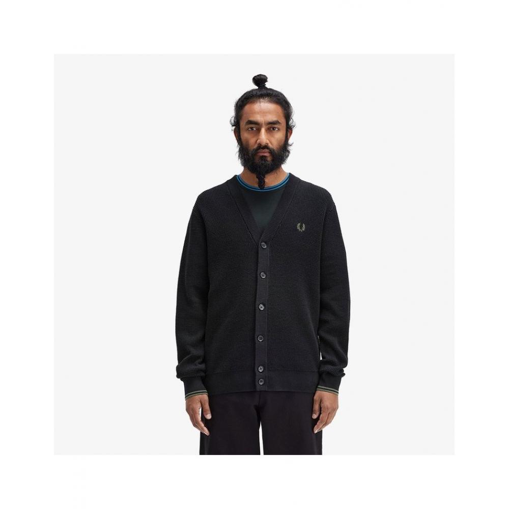 

Fred Perry Waffle Stitch Cardigan Afpm2436508 102 M