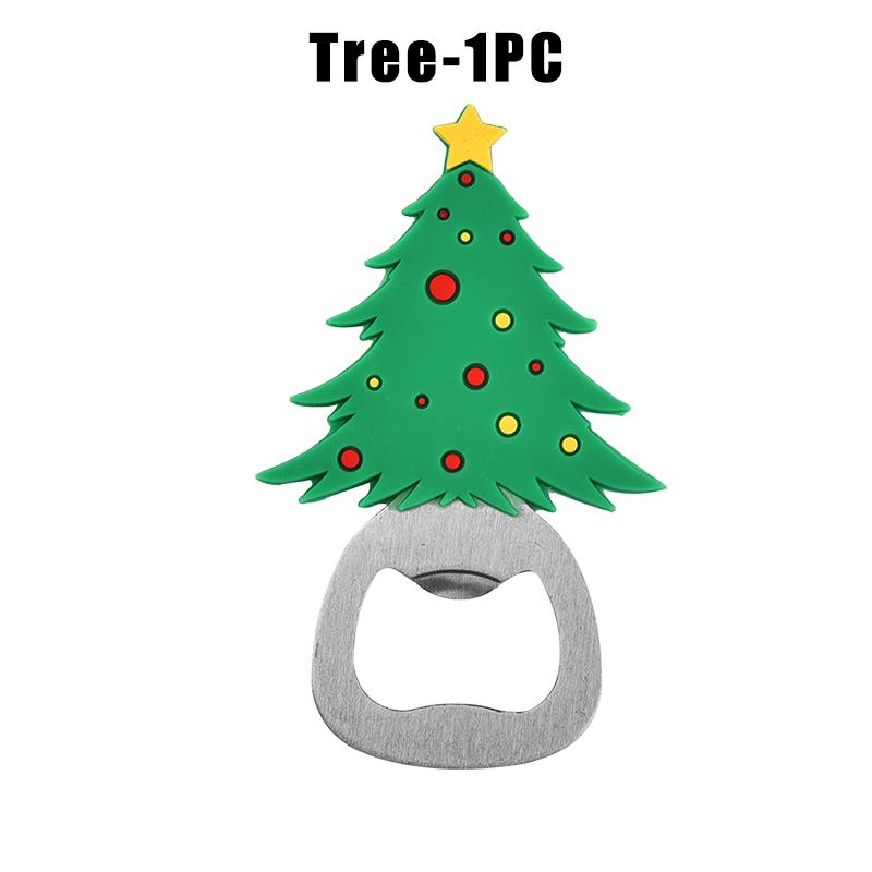 

Stainless Steel Christmas Bottle Opener For Beer Soda Cans And Cocktails Multi Function Tool Creative Holiday Gift For Friends