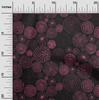 oneOone Cotton Flex Black Fabric Abstracts Dress Material Fabric Print Fabric By The Yard 40 Inch