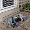 Shark Attack Rug - 3D Illusion Floor Mat for Bold Interiors, Great for Kids' Rooms or Game Rooms | Novelty Rugs