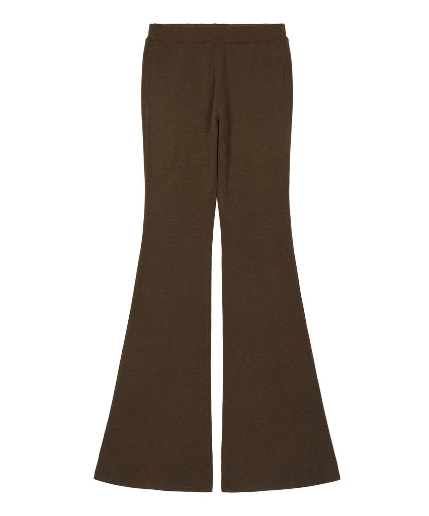 SUNDAY FRUIT MARKET W) Soft Flare Pant Set Brown