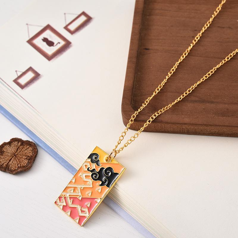Kimetsu Necklace No Yaiba Anime Pendant Hashira Tanjiro Nezuko Zenitsu Metal Charm Jewelry Accessories Gift For