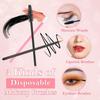 DisposableProfessionalMakeup BrushSet: Eyelash/Brow/Lip Brushes + Makeup Sponge Wedge | Portable Travel Kit, SanitaryHygie A-DH