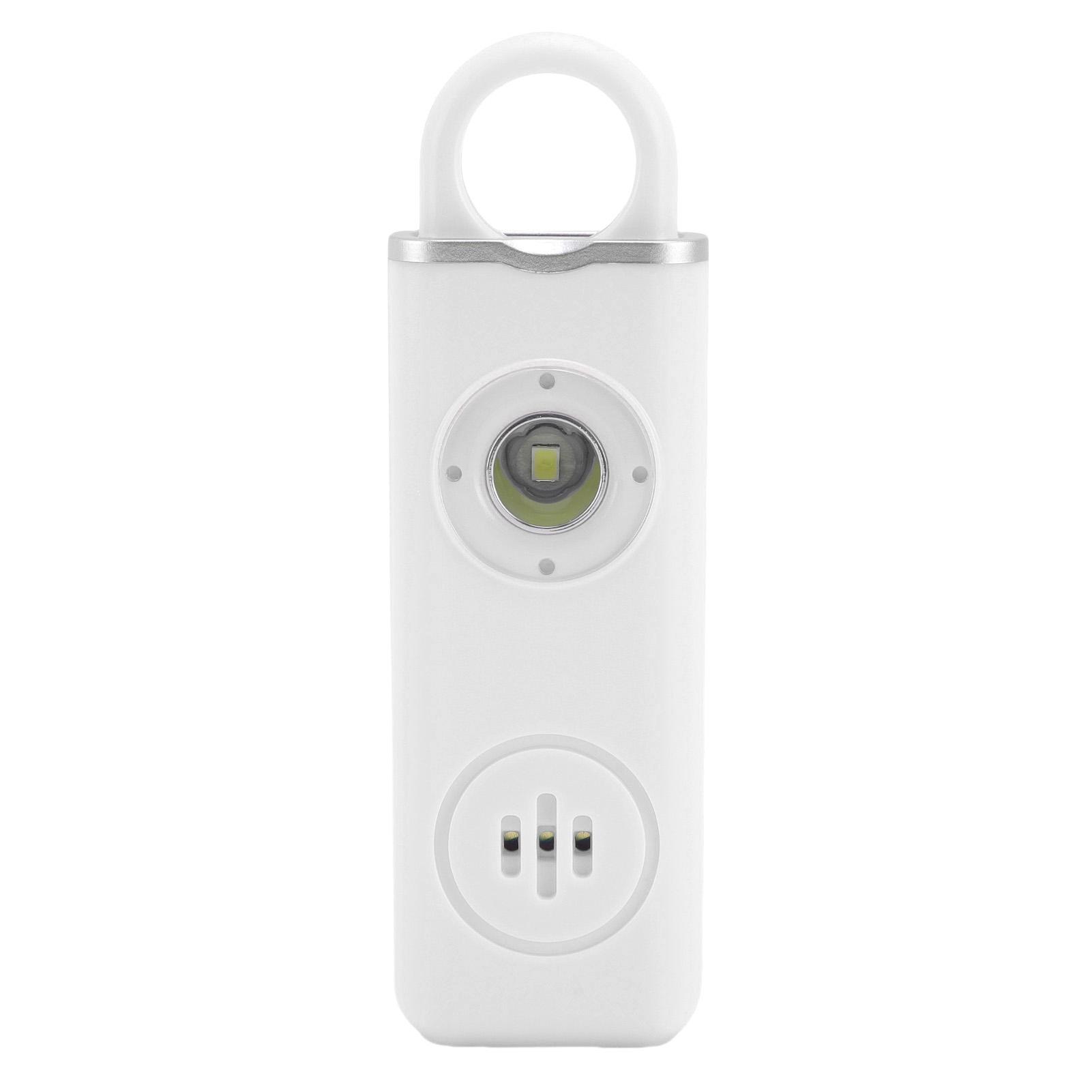 

Personal Safety Alarm with Strobe Light Emergency Safe Alarm Protection Keychain 130DB Loud Sound Water Proof for Women белый