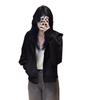 Women's Trendy Hooded Zip-Up Sweatshirt - Petite, Lightweight, Casual Cardigan for Spring and Autumn
