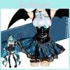 Hatsune Miku Cosplay Costumed Outfit Accessorie Fans Girl Role Play Clothing