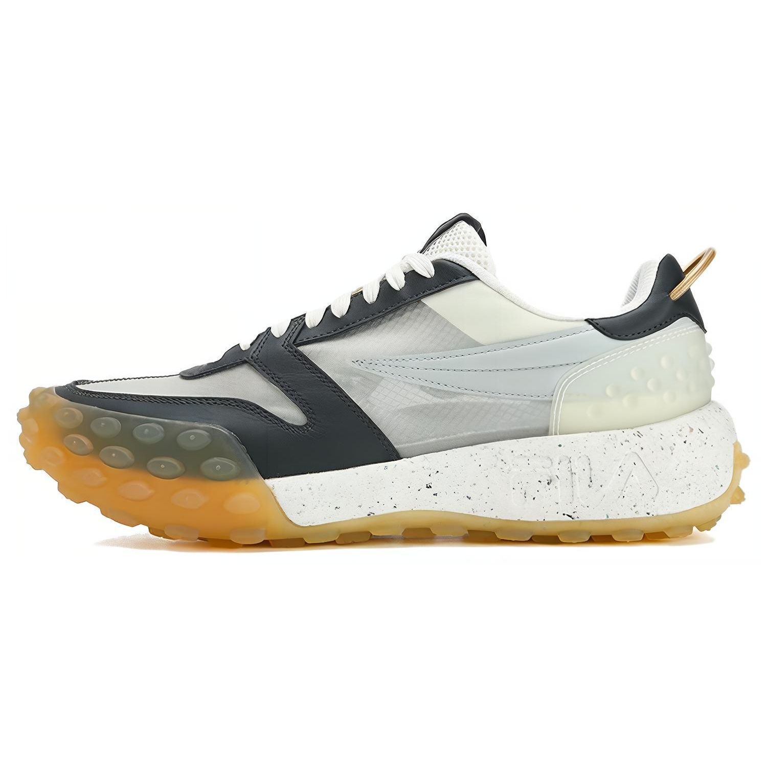 

Fila Gara Fashion Удобная ткань Синтетическая кожа Низкий верх Кроссовки для бега Мужские кроссовки Черный Серый F12M323101FVU 40