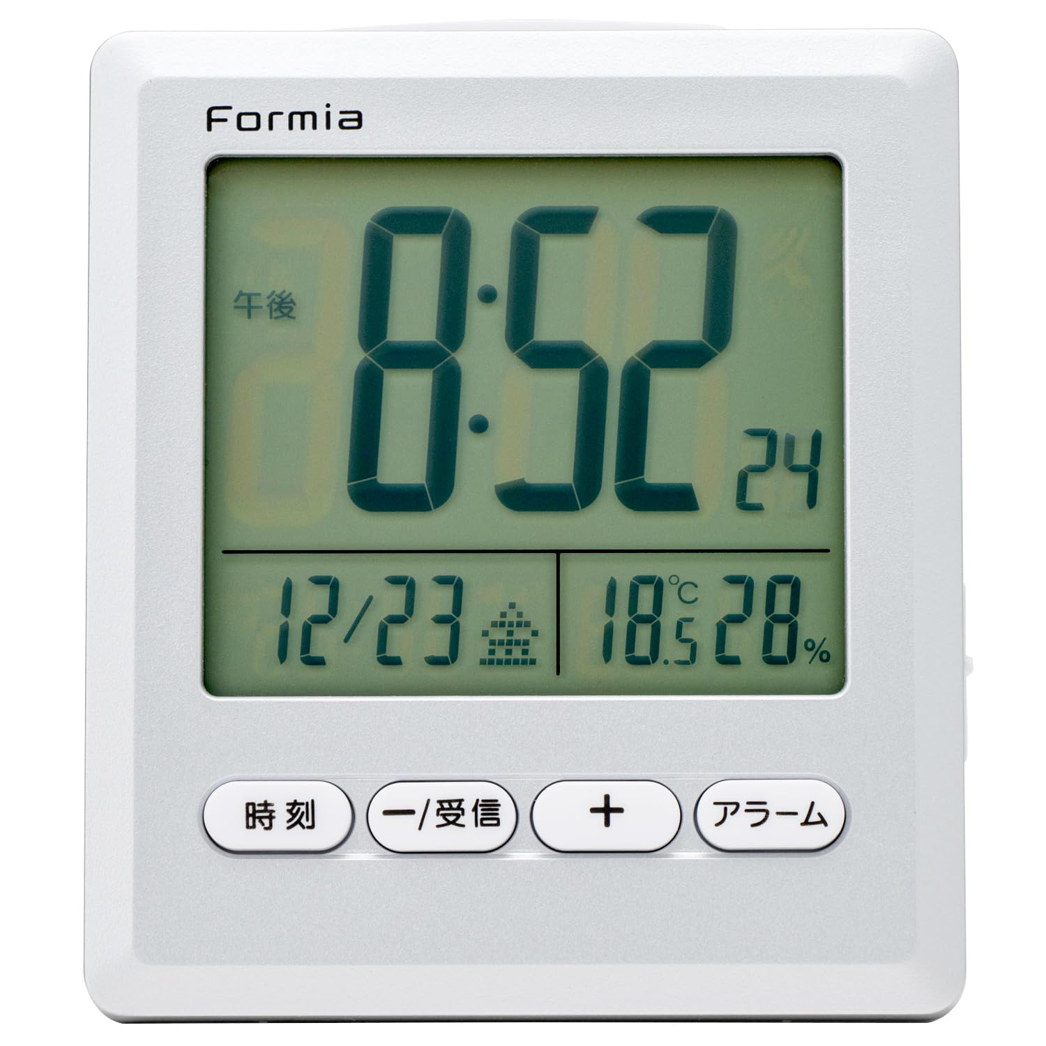 

Радио-будильник Formia Hodogaya Clock, Компактный, Маленький, Температура, Влажность, Термогигрометр, Дата, Цифровой, Настольный, Электроника, Серебристый, HT-028RC