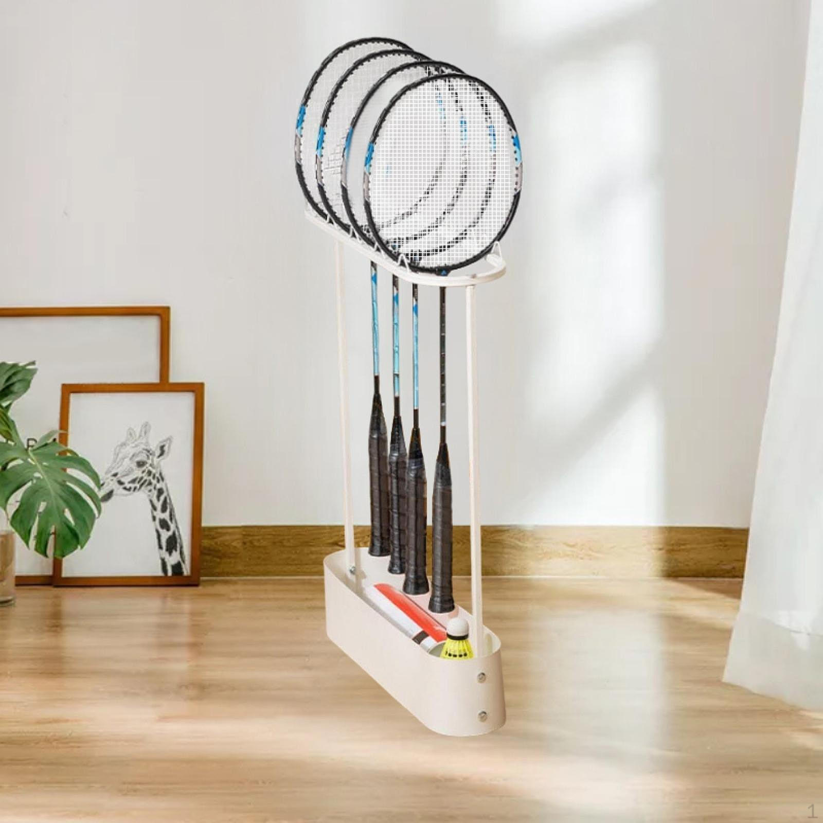 

Держатель для бадминтонных ракеток для эффективного хранения и организации белый