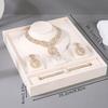 PGY Elegantes Schmuckset-Ausstellungsständer Multifunktionaler Schmuckhalter Organizer Halskette Ring Ohrring Kombinationsset Aufbewahrungsschale