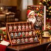 Christmas Advent Calendar Cat Calendar, 24 Days Countdown Cute 2D Kitten Holiday Backpack Charm Accessory Ornaments for Party Tree Decor, Gifts Lovers