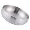 Stainless Steel Cold Noodle Round Reusable Serving Bowl For Salad Fruit Dessert Kitchen Food Supplies Mixing Noodle Bowl