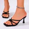 Fashion 2025 New Sandals Women's Fashionable and Versatile Shoes Summer High Heels Stiletto Elegant Party Fashion Sexy Designer