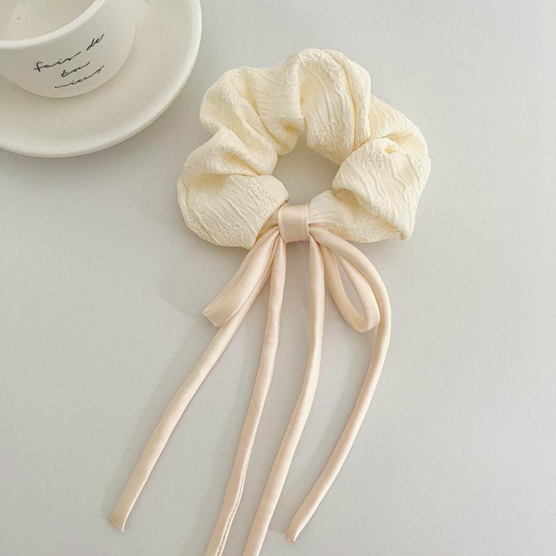 Pferdeschwanz-Gummi-Haarband, Haar-Accessoires, Band, Schleife, hochelastisches, plissiertes Haarseil