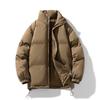 Winter Einfache Einfarbige Stehkragen Baumwolljacke Herren Koreanische Version Dicke Warme Baumwolljacke Lässige Vielseitige Paar-Brotjacke