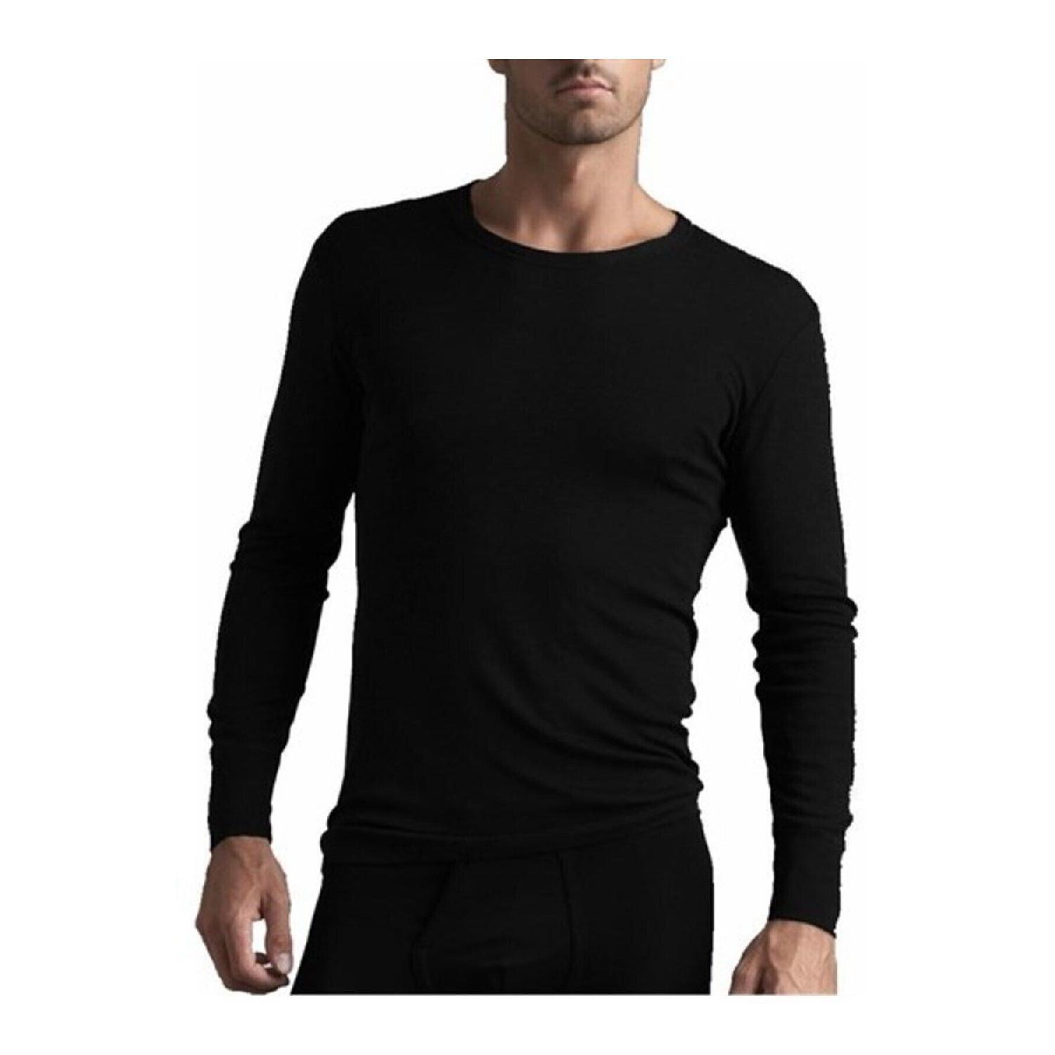 

0126 Мужская термомайка черная 4XL