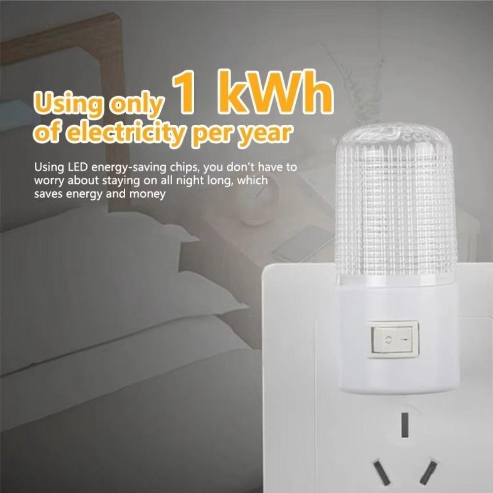 3W European Standard Night Light Energy-saving Bedside Lamp  for Bedrooms Bedside and Hallway