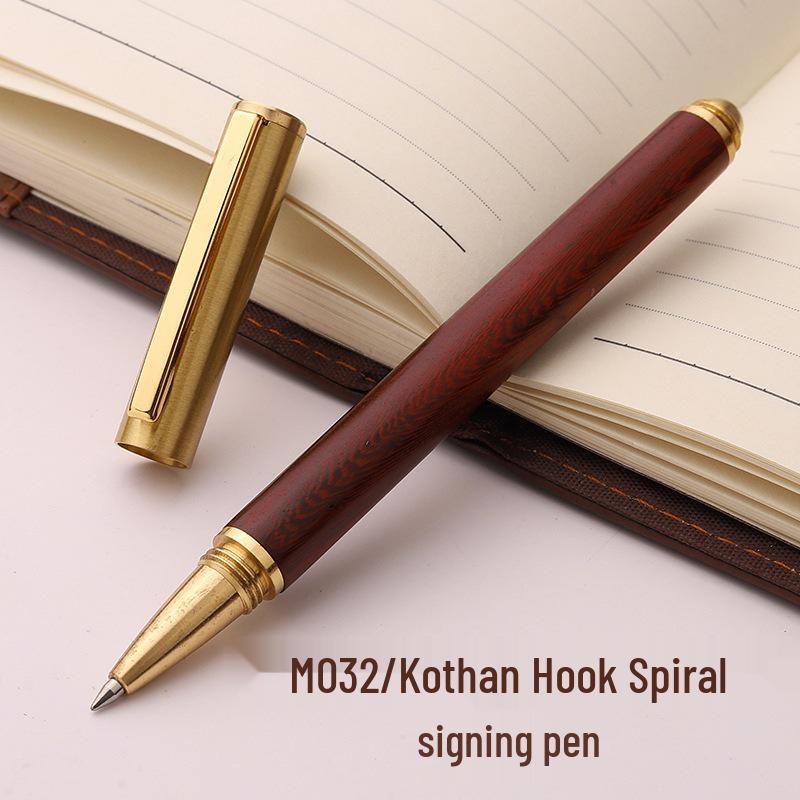 Retro Bamboo & Metal Pen: High-End Ballpoint, Fountain, Signature for Business or Graduation Gifts
