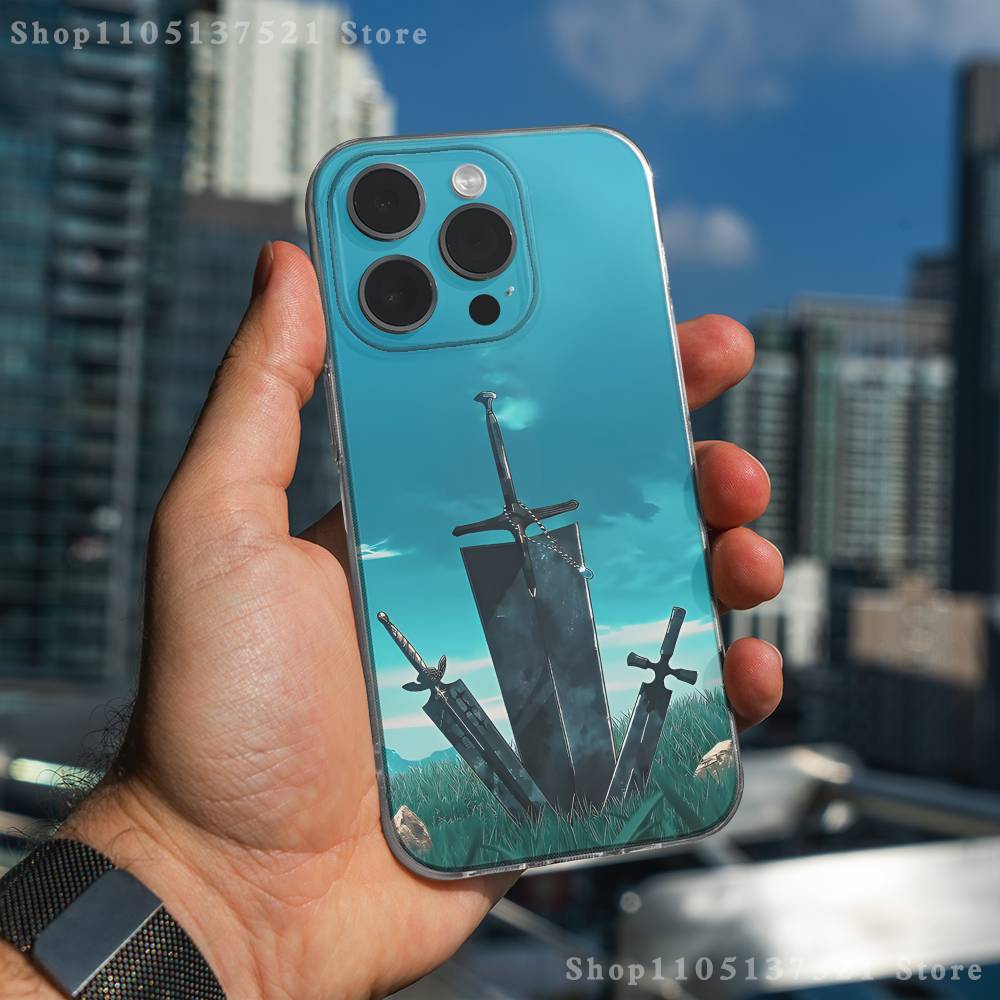 Black C-Clover A-Asta Phone Case For iPhone 17,16,15,14,13,12,11 Pro,Max,Plus,X,XS,XR,SE4,E Mini Transparent Soft Cover