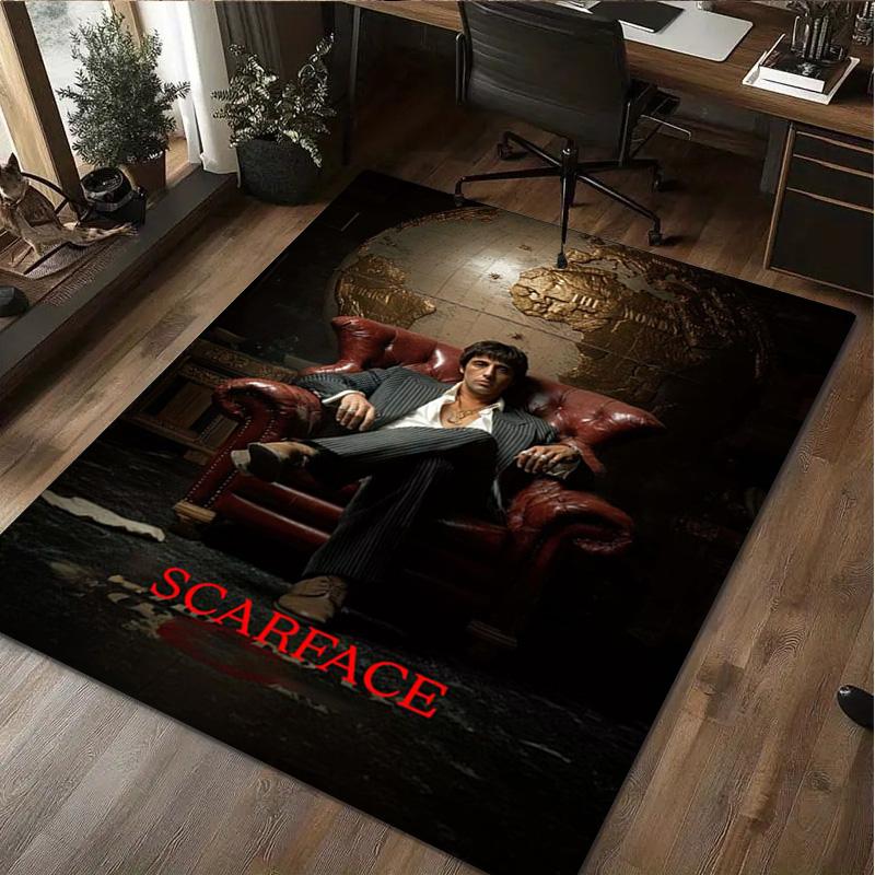Scarface Rug - Home carpet Office Decorative Carpet For Living Room Bedroom Door Mat Floor Rug Computer Chair Area Rug