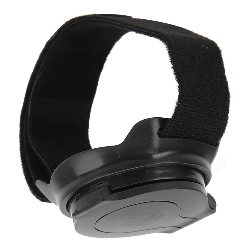 Bicycle Mirror Nylon Wrist Arm Strap Convex Design Black 5cm Diameter Bike Rearview Mirror for Motorcycles