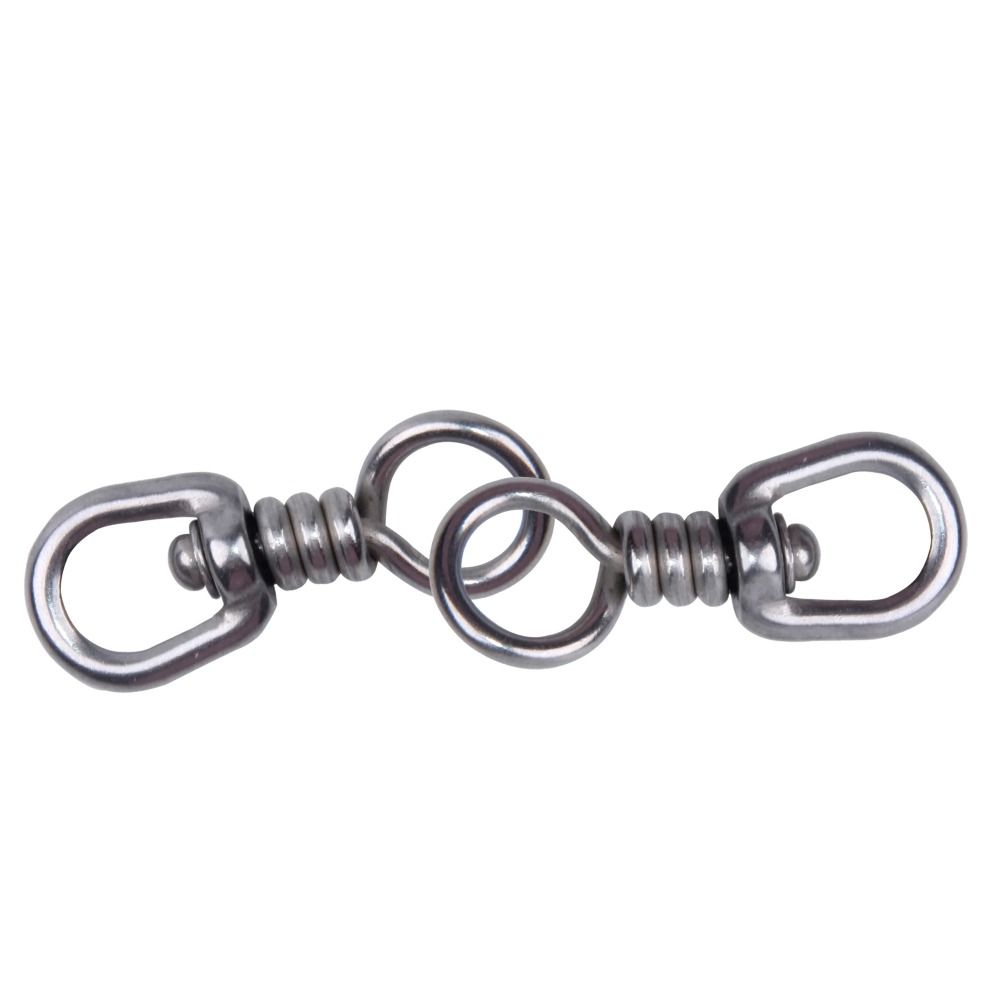 304 Stainless Steel Fishing Swivels Snap Rolling Lure Line Connector  Sea Fishing