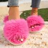 Fashion 2025 Autumn and Winter Women's Indoor Slippers New Plush Home Lazy Slippers Anti slip Durable Fashion Warm Sandals Slippers