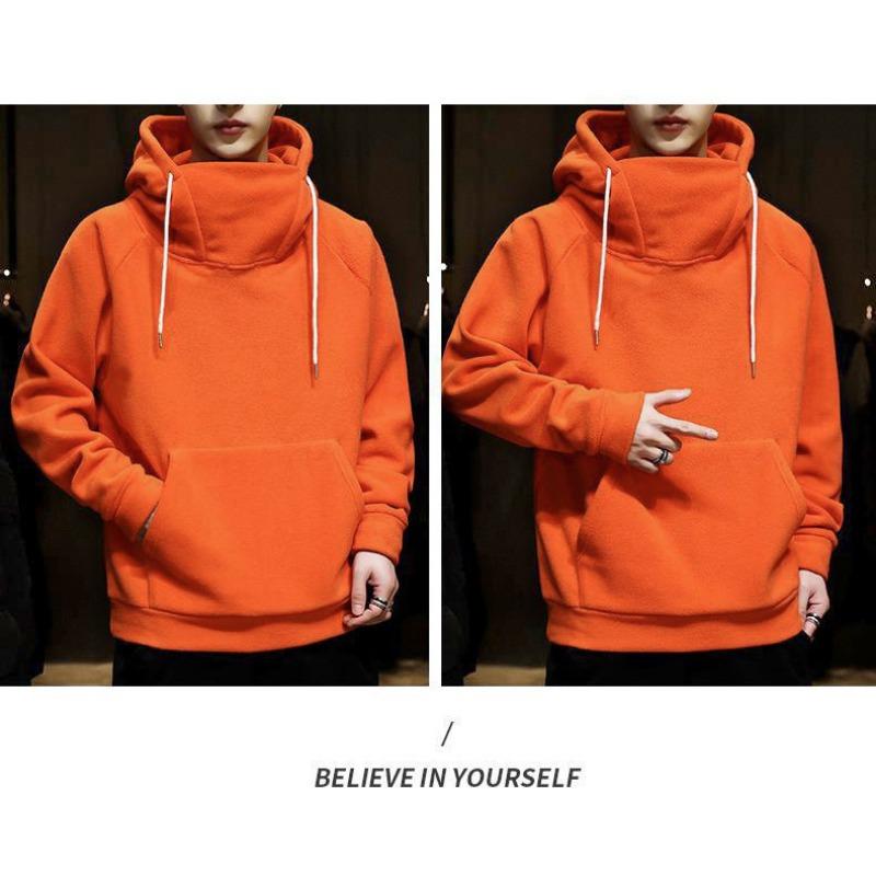 Men S Hooded Pullover Sweatshirt Autumn Winter Casual Loose Fit