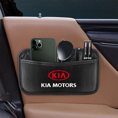 Car Backseat Leather Storage Bag Adhesive Car Seat Organizer For GT-Line Sportage Ceed Rio Picanto Sorento Soul Cerato Venga