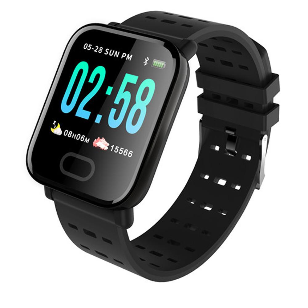 Smart Watches Heart Rate Watch Wristband Sports Watches Smart Band Waterproof Smartwatch Android чёрный