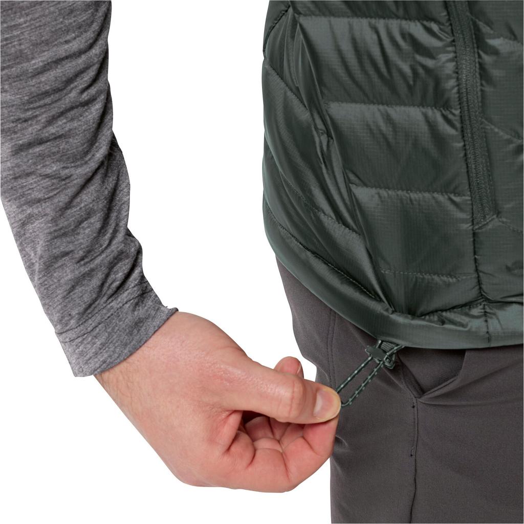 Куртка Jack Wolfskin Passamani Down Vest M черная олива