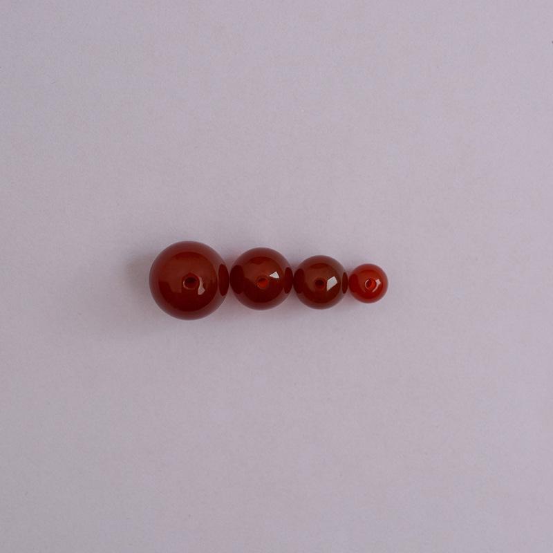 Dragon Knot Red Agate Bracelet Loose Beads, DIY Jewelry Accessories, Sizes 4-16MM.