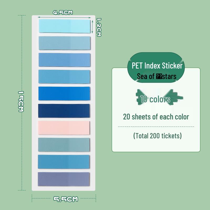 Translucent Morandi Color Sticky Notes