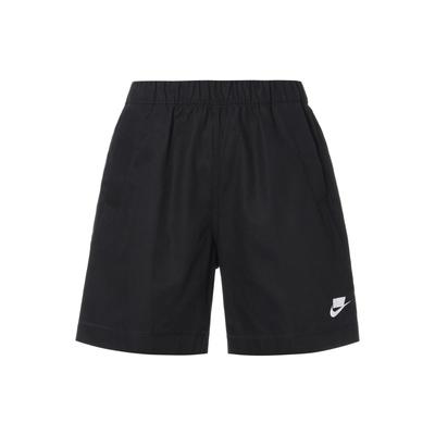 Sportswear NSW Elastic Waist Woven Straight-Leg Shorts Women Bottoms Black CZ1428-010
