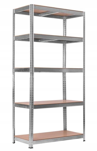 Estantería metálica 180x90x40x cm 5 baldas galvanizada práctica