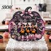 Halloween Photo Frame Frame, Wooden Desktop Picture Holder for Spooky Party Decoration Decorative Mantle Piece And Festive Home Decor, Vintage