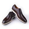 Fashion Leather Men Shoes Formal Business Comfortable Lace Up Leisure Shoes Casual EVA Rubber Bottom Fashion Sneaker Oxfords Man Shoes