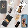 German Shepherd Dog Cartoon Cell Phone Case for Samsung Galaxy S26 Ultra S25 S24 S23 S22 S21 S20 Note10 Cover
