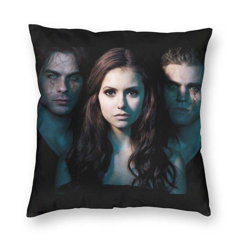 Federa Cuscino The Vampire Diaries Stampa 3D Double-Sided Horror Serie TV Cuscino Decorativo per Auto Personalizzato Decorazione Casa