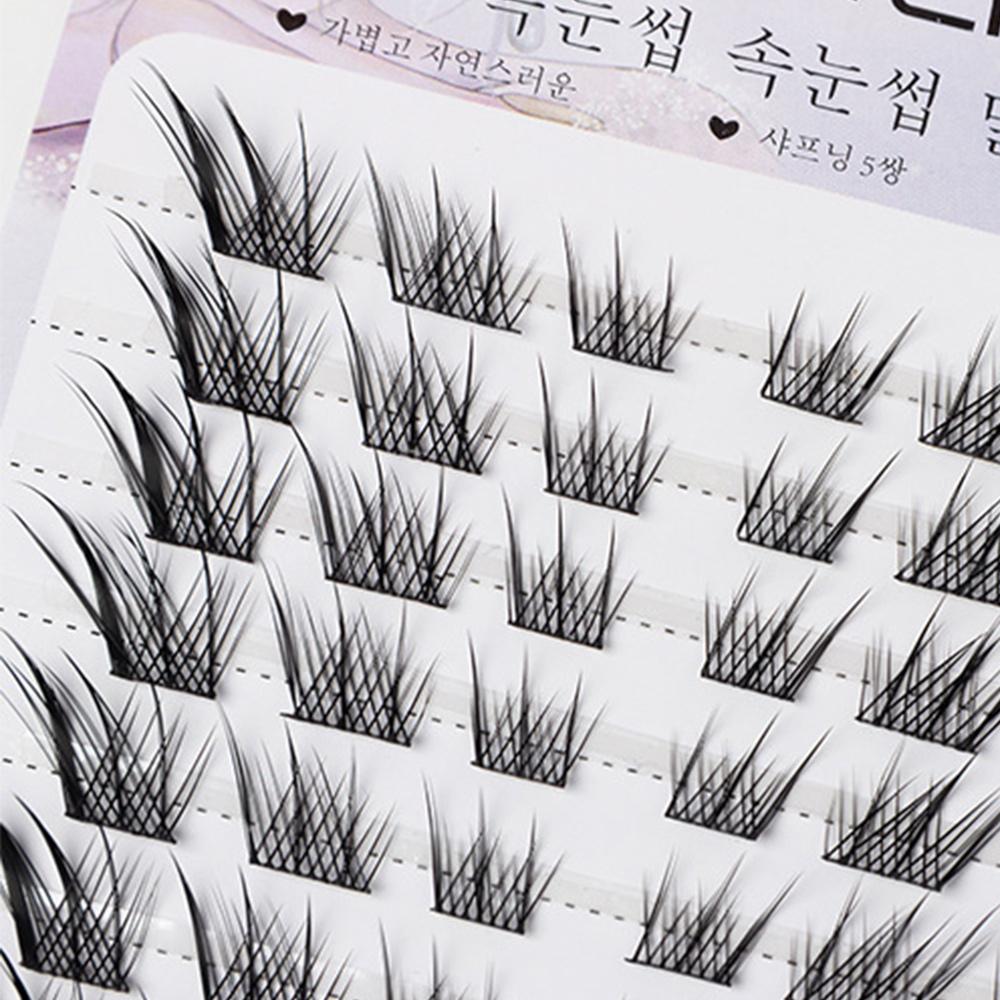 Manga Natural Lashes Clusters Wispy C Curl Individual Lashes  for Eyelash Extensions